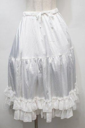画像: axes femme kawaii / ミディフリルペチスカート  白 S-25-10-11-059-AX-SK-HR-ZS