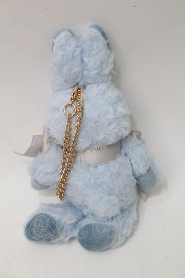画像2: Maison de FLEUR / うさぎバッグチャーム  サックス S-25-10-11-007-LO-ZA-AS-ZS (2)
