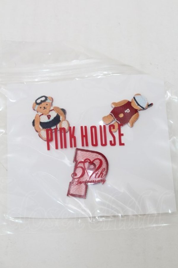 PINK HOUSE / 刺繍ピンバッチ S-25-10-11-021-LO-ZA-AS-ZS