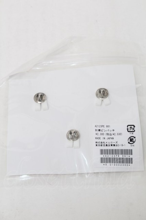 画像2: PINK HOUSE / 刺繍ピンバッチ   S-25-10-11-021-LO-ZA-AS-ZS (2)