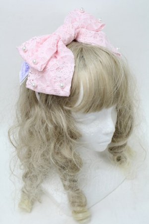 画像: Angelic Pretty / Holy Lacy Dollカチューシャ  ピンク S-25-10-11-026-AP-AC-HR-ZS