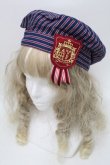 画像1: Angelic Pretty / Universityベレー  紺ｘワイン S-25-10-11-030-AP-AC-HR-ZS (1)