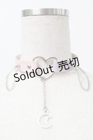 画像: GOTH / チェーンチョーカー  ピンクｘラベンダー S-25-10-11-033-GO-TS-HR-ZS