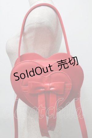 画像: Angelic Pretty / Cross Heartショルダーバッグ  赤 S-25-10-11-035-AP-BG-HR-ZS