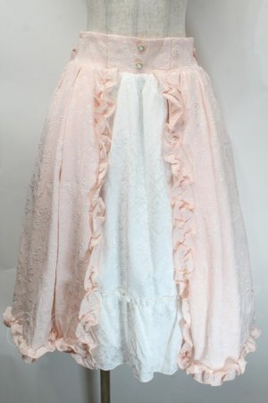 画像: axes femme kawaii / ロココスカート  ピンク S-25-10-12-049-AX-SK-HR-ZS