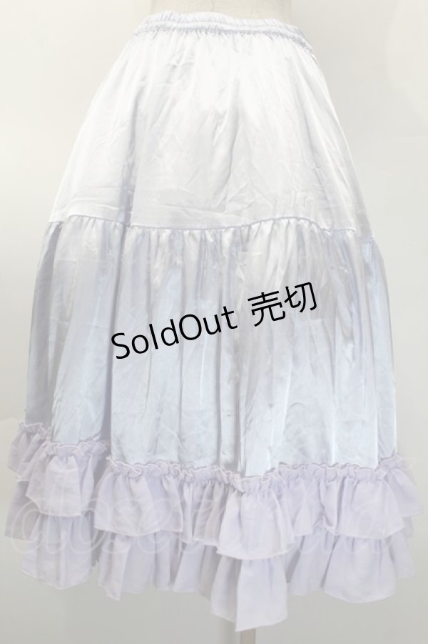 画像2: axes femme kawaii / ミディフリルペチスカート  ラベンダー S-25-10-12-056-AX-SK-HR-ZS (2)