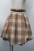 画像1: axes femme POETIQUE / 起毛チェックタックスカート  ベージュ S-25-10-12-057-AX-SK-HR-ZS (1)