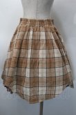 画像2: axes femme POETIQUE / 起毛チェックタックスカート  ベージュ S-25-10-12-057-AX-SK-HR-ZS (2)
