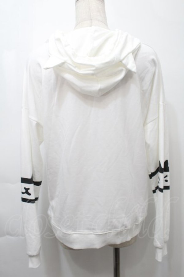 画像2: PUNK / フード付カットソー  白 S-25-10-12-014-PU-TO-AS-ZS (2)