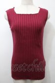 画像1: axes femme / リブタンクトップ  ワイン S-25-10-12-016-AX-TO-HR-ZS (1)