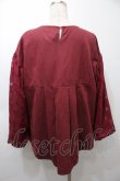 画像2: axes femme / バルーン袖トップス  ワイン S-25-10-12-018-AX-TO-HR-ZS (2)