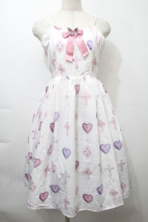 画像: axes femme kawaii / ロージークロスジャンスカ  白 S-25-10-12-029-AX-OP-HR-ZS