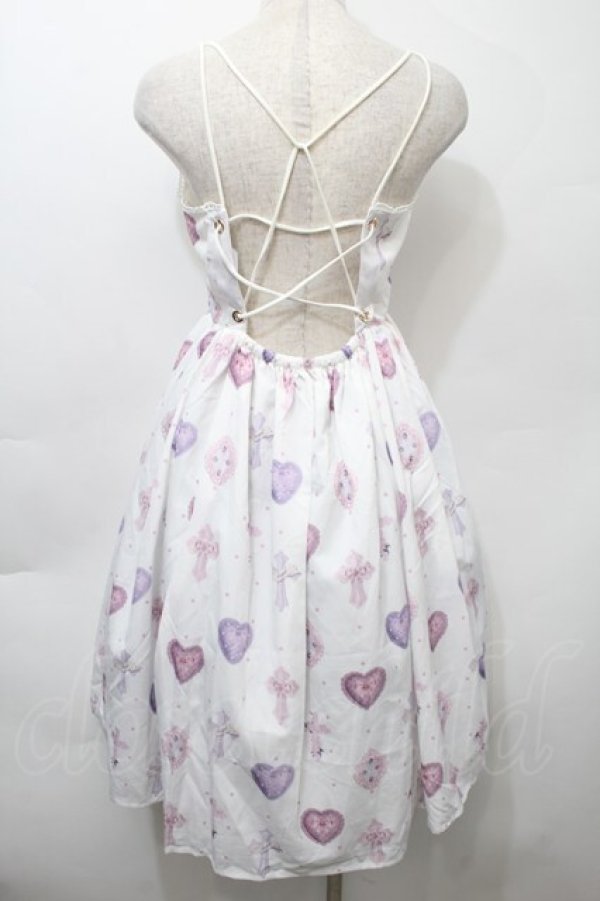 画像2: axes femme kawaii / ロージークロスジャンスカ  白 S-25-10-12-029-AX-OP-HR-ZS (2)