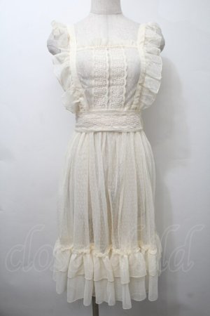 画像: axes femme kawaii / ドットチュールエプロン  キナリ S-25-10-12-030-AX-OP-HR-ZS