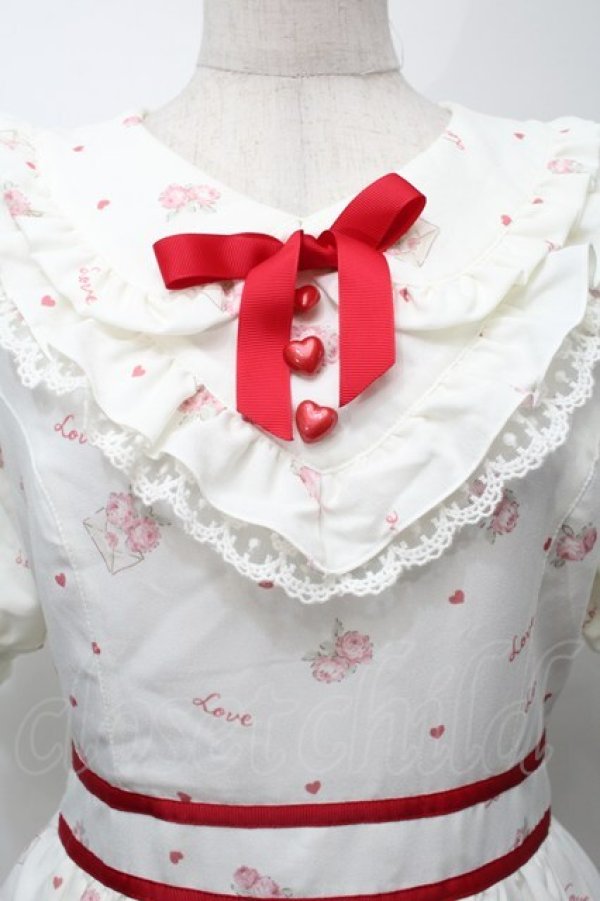 画像3: LIZ LISA / ラブレターラビット柄ワンピース  オフ S-25-10-12-034-LO-OP-AS-ZS (3)