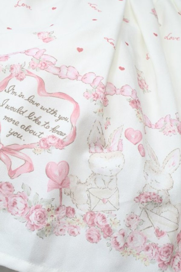 画像4: LIZ LISA / ラブレターラビット柄ワンピース  オフ S-25-10-12-034-LO-OP-AS-ZS (4)