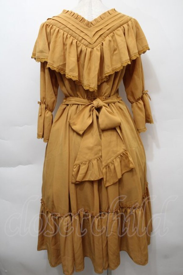 画像2: axes femme kawaii / シャルロットワンピース  からし S-25-10-12-036-AX-OP-HR-ZS (2)