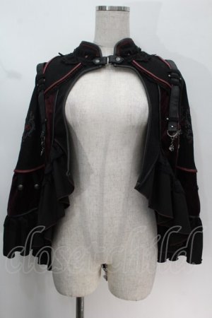 画像: Ozz oneste / フリルケープ  黒 S-25-10-14-020-OO-CO-AS-ZS