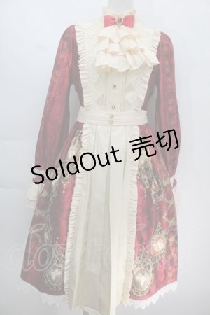 画像: Quaint Lass / アルフォンソの宝石賛歌ワンピース  バーガンディ S-25-10-14-029-EL-OP-HR-ZS