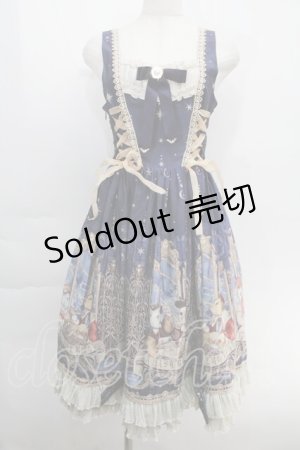 画像: Honey Honey（海外ロリータブランド） / Cats' Astrologyジャンパースカート  ブルー S-25-10-14-034-EL-OP-HR-ZS