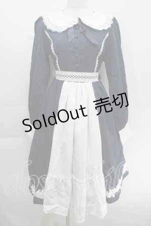 画像: axes femme kawaii / 童話の小公女ワンピース  紺 S-25-10-14-037-AX-OP-HR-ZS