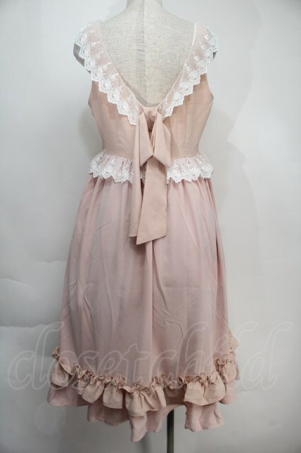 画像2: 【SALE】Princess Flower Garden / TT＊KRSフリルジャンパースカート L ピンク S-25-10-15-047-LO-TO-HR-ZT109 (2)