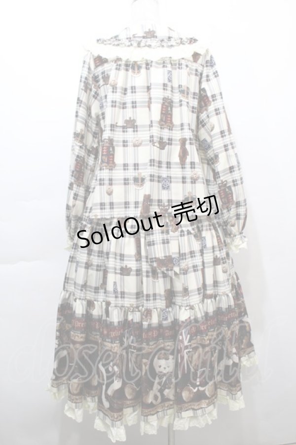画像2: Angelic Pretty / British Bearブラウス＆ティアードスカート  アイボリー S-25-10-15-049-AP-OP-AS-ZS (2)