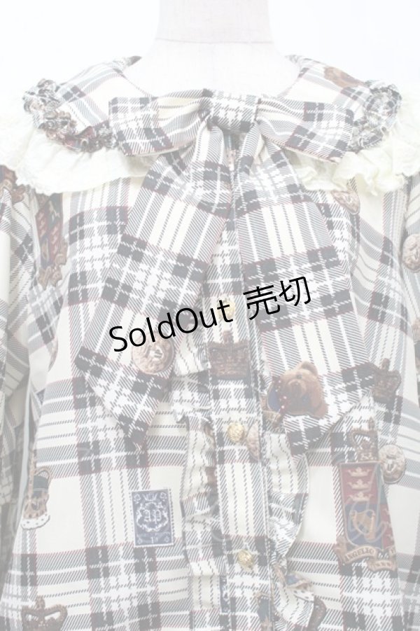 画像3: Angelic Pretty / British Bearブラウス＆ティアードスカート  アイボリー S-25-10-15-049-AP-OP-AS-ZS (3)