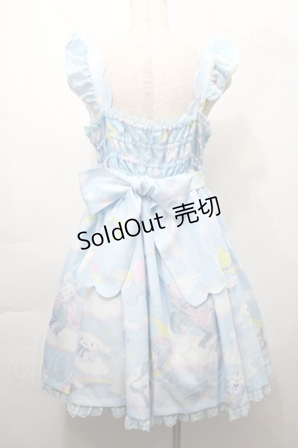 画像2: Angelic Pretty / Dreamy シナモロールジャンパースカートSet  サックス S-25-10-15-050-AP-OP-HR-ZS (2)