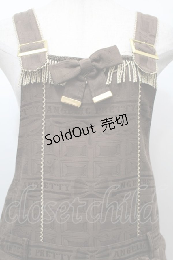 画像3: Angelic Pretty / Melty Ribbon Chocolateサロペット  ブラウン S-25-10-15-052-AP-OP-AS-ZS (3)