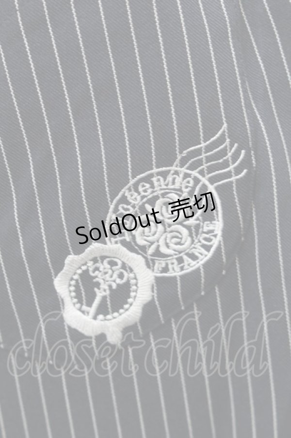 画像3: axes femme / ハイウエストストライプパンツ  紺 S-25-10-15-059-AX-PA-HR-ZS (3)