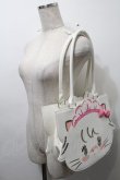 画像3: axes femme kawaii / ムースのおかおトートバッグ  白 S-25-10-15-1046-AX-BG-AS-ZS (3)