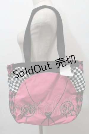 画像: ALGONQUINS / トートバッグ  黒ｘピンク S-25-10-15-1047-AL-BG-AS-ZS