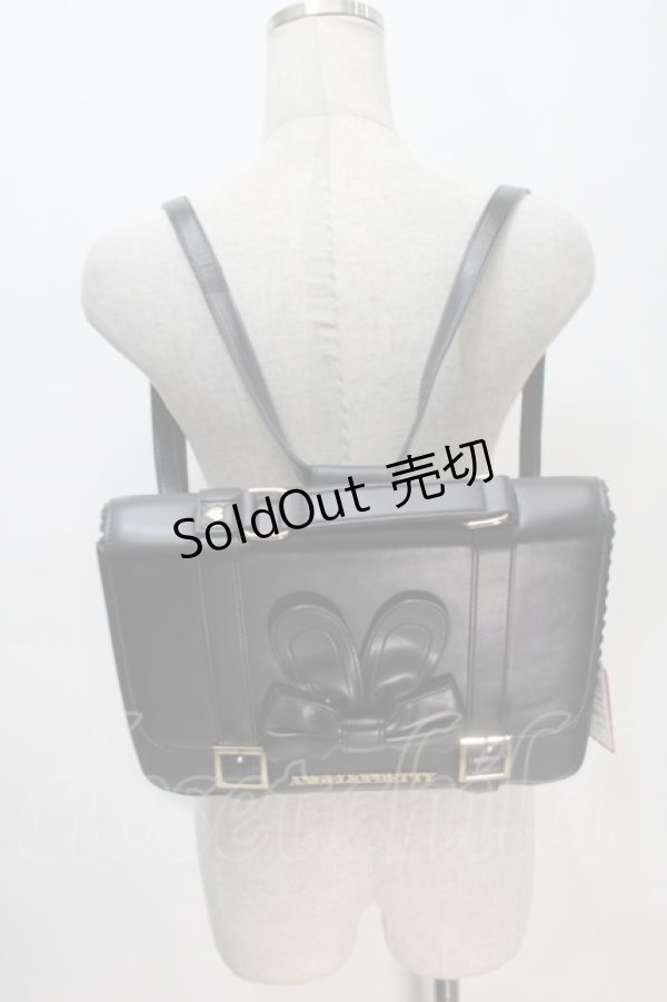 画像4: Angelic Pretty / Bunny College 3wayリュック  黒 S-25-10-15-1049-AP-BG-AS-ZS (4)