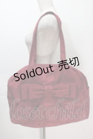 画像: m petit by misako / ボストンバッグ  赤 S-25-10-15-1050-LO-BG-HR-ZS