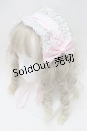画像: Lovely Tency / 眞白ありすコラボ/ヘッドドレス  白ｘピンク S-25-10-15-1015-LO-AC-HR-ZS