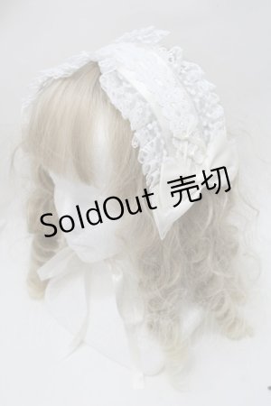 画像: Lovely Tency / 眞白ありすコラボ/ヘッドドレス  白ｘキナリ S-25-10-15-1016-LO-AC-HR-ZS