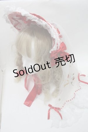 画像: LOLITA / ヘッドドレス  赤ｘ白 S-25-10-15-1018-LO-ZA-AS-ZS