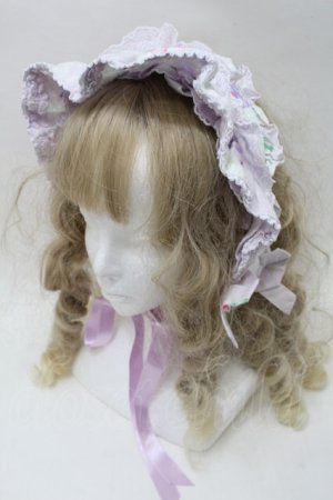 画像: Angelic Pretty / Sugar Pansyハーフボンネット  ラベンダー S-25-10-15-1022-AP-AC-AS-ZS