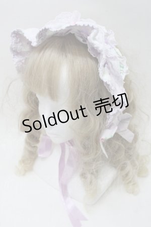 画像: Angelic Pretty / Sugar Pansyハーフボンネット  ラベンダー S-25-10-15-1022-AP-AC-AS-ZS