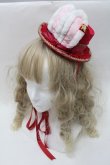 画像1: Angelic Pretty / Merry Bunnyミニハット  赤 S-25-10-15-1024-AP-ZA-HR-ZS (1)