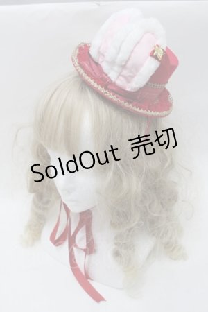 画像: Angelic Pretty / Merry Bunnyミニハット  赤 S-25-10-15-1024-AP-ZA-HR-ZS