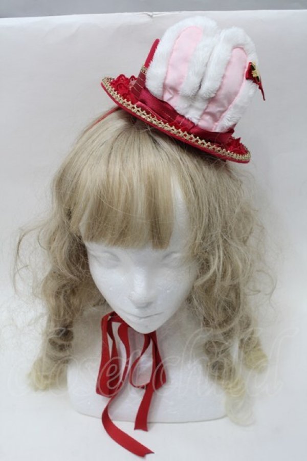 画像2: Angelic Pretty / Merry Bunnyミニハット  赤 S-25-10-15-1024-AP-ZA-HR-ZS (2)
