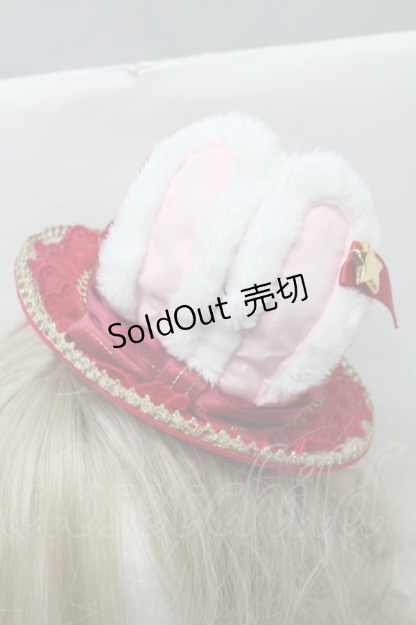 画像4: Angelic Pretty / Merry Bunnyミニハット  赤 S-25-10-15-1024-AP-ZA-HR-ZS (4)
