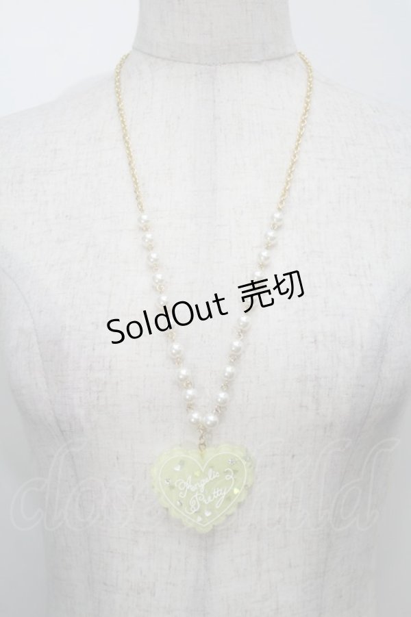 画像1: Angelic Pretty / トッピングハートネックレス  イエロー S-25-10-15-012-AP-AC-AS-ZS (1)