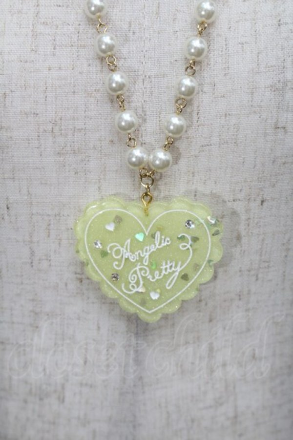 画像2: Angelic Pretty / トッピングハートネックレス  イエロー S-25-10-15-012-AP-AC-AS-ZS (2)