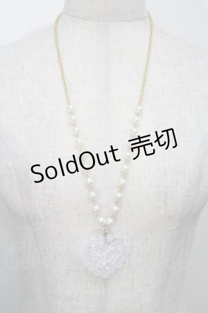 画像: Angelic Pretty / トッピングハートネックレス  ラベンダー S-25-10-15-013-AP-AC-AS-ZS