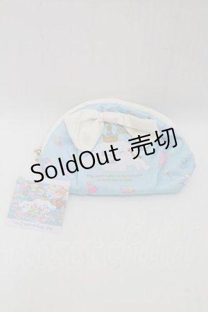 画像: サンリオ / シナモロールポーチ  サックス S-25-10-15-003-EL-BG-HR-ZS
