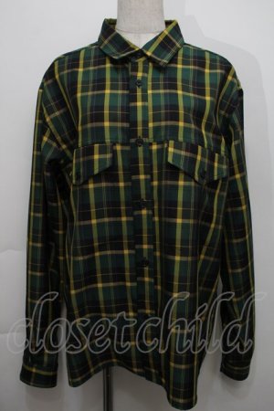 画像: Perla nell' ostrica / チェックシャツ  グリーンｘイエロー S-25-10-15-028-EL-BL-AS-ZS