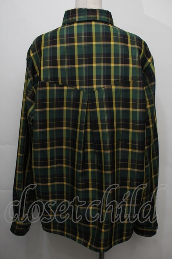 画像2: Perla nell' ostrica / チェックシャツ  グリーンｘイエロー S-25-10-15-028-EL-BL-AS-ZS (2)